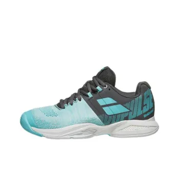 Babolat Propulse Blast Cushioning Slip Resistant Low Top Tennis Shoes Women's Blue Gray