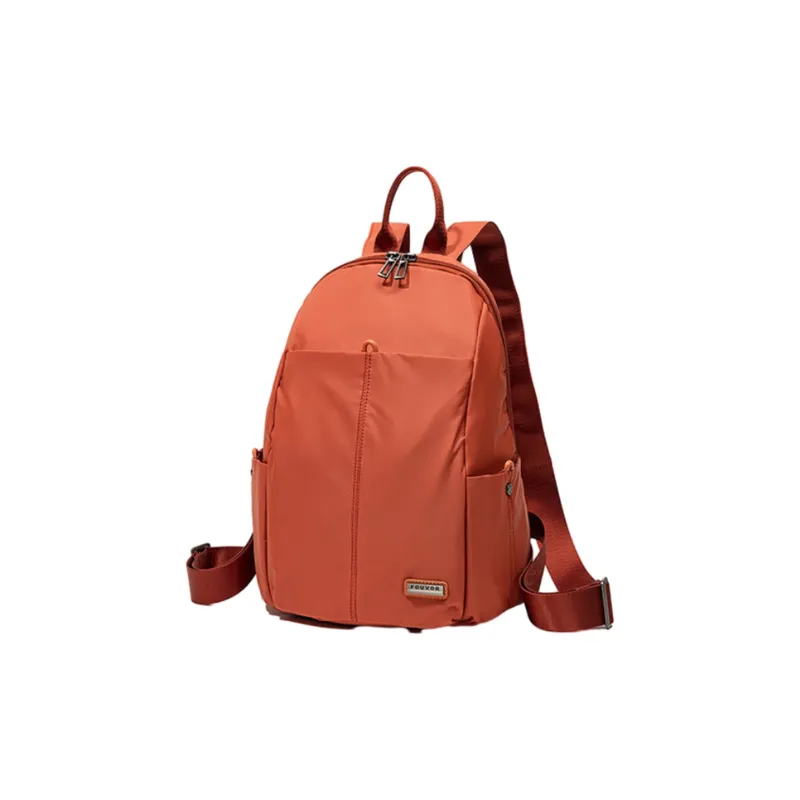 FOUVOR Oxford Backpack Unisex Chestnut Red/Black/Gray/Army Green-1