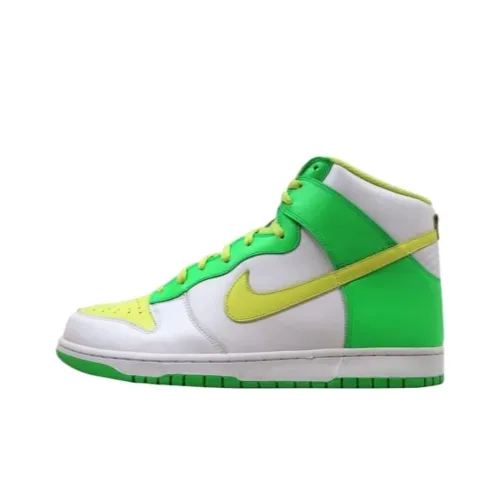 Nike Dunk High White/Lemon Chiffon-Radiant Grey