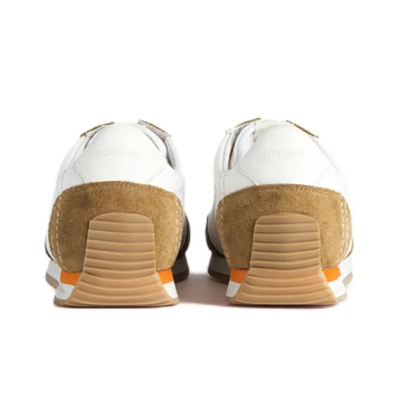 TOTEME Low Top Casual Shoes Women's White Brown-4