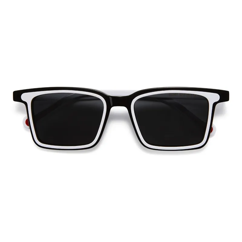 SOXICK Plate Frame Square Sunglasses Unisex-1
