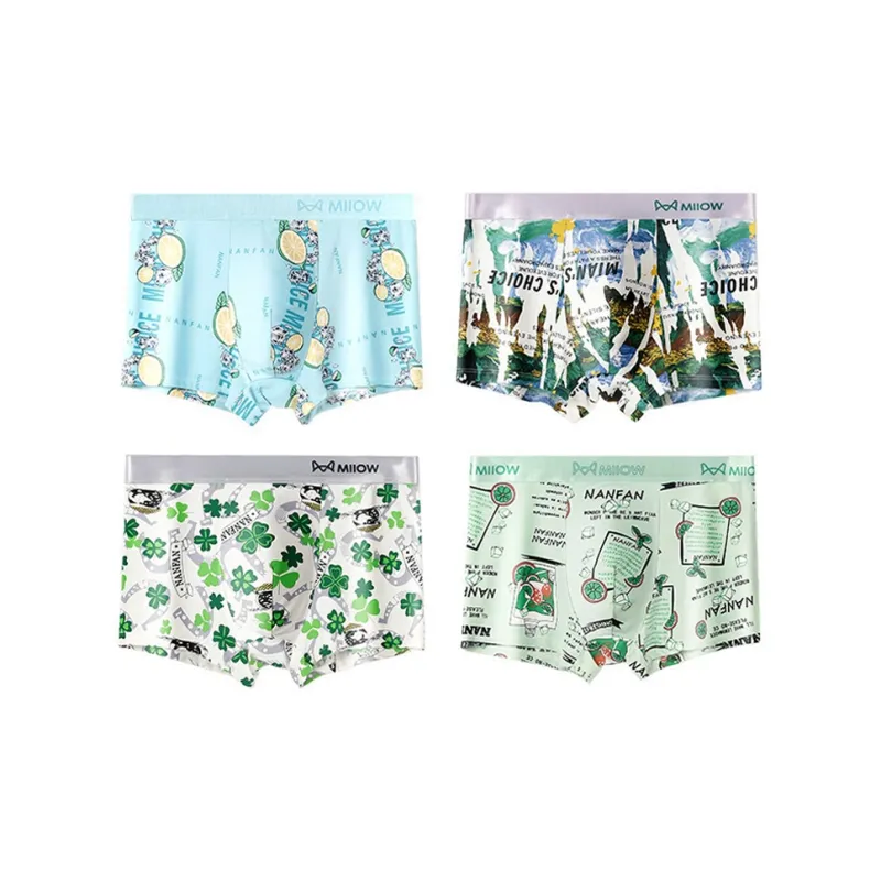 MIIOW Trendy Party Collection Cooling Summer Collection Underpants Men's 4 Pack-0