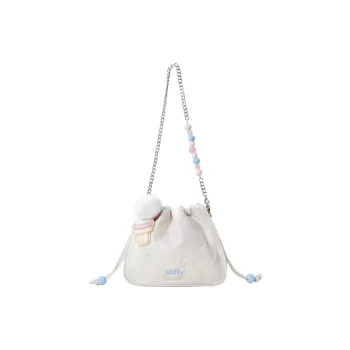 Miffy Synthetic Leather Shoulder Bag Bucket Bag Chain Bag Crossbody Bag Regular Women's White/Pink