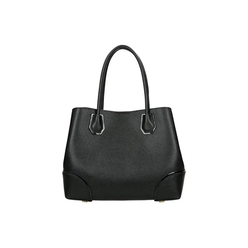 MICHAEL KORS Mercer Gallery Bucket Cow Leather Portable Crossbody Bag Shoulder Bag Medium Size Women's Black-4