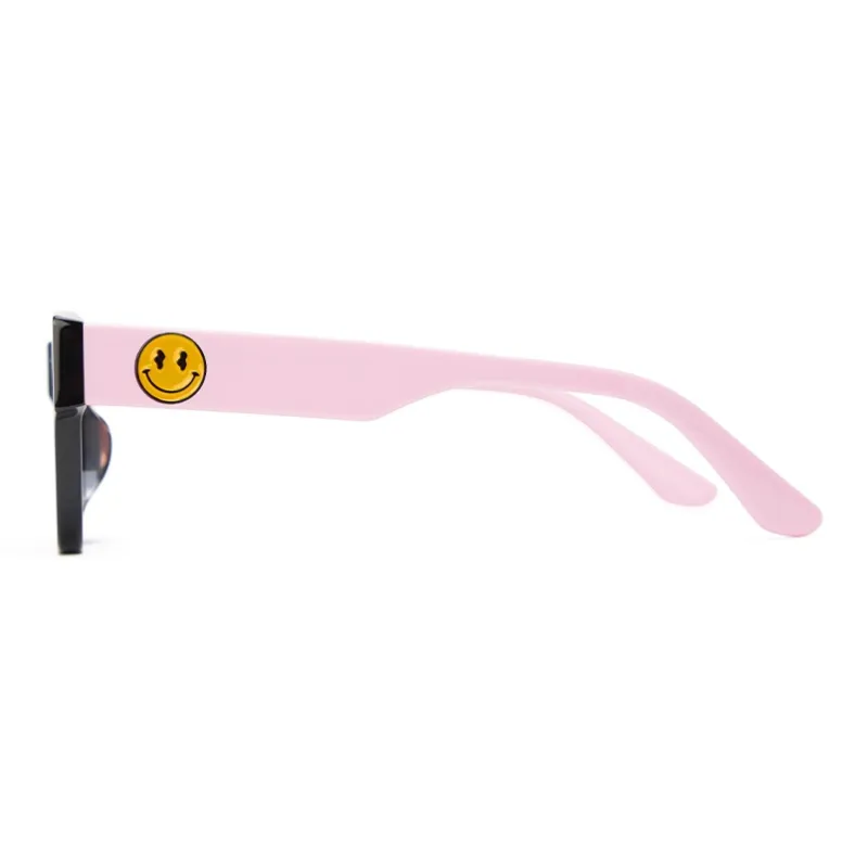 PLASTIC BRAIN Plate Frame TR/Memory Plastic Square Ink Lenses Unisex Multicolor Dopamine Dressing-8