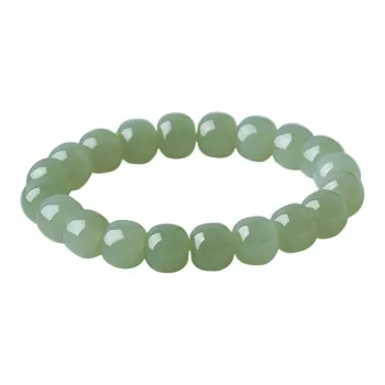 Cardamom Time Hetian Jade Bracelets Unisex Green Jade