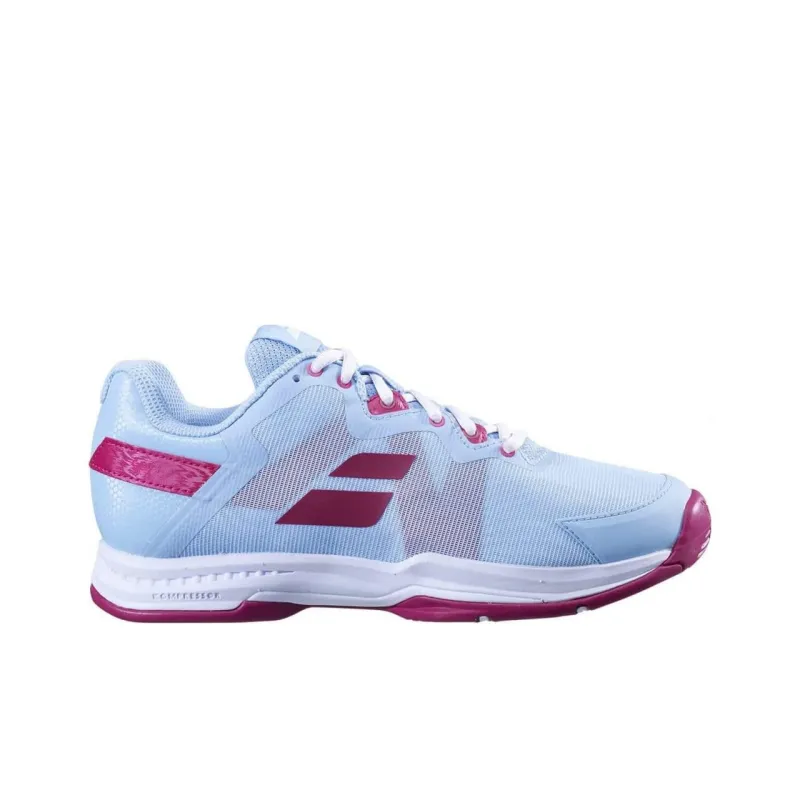Babolat Cushioning Slip Resistant Low Top Tennis Shoes Women's Aqua Blue-1
