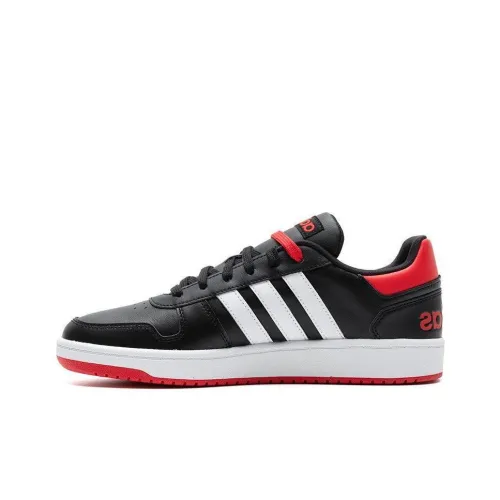 adidas Hoops 2.0 Black Red White