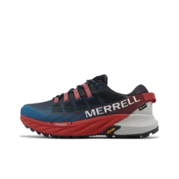 MERRELL Agility Peak 4 GTX Shock-absorbing And Waterproof Low-Top Outdoor Shoes Men's Blue Red