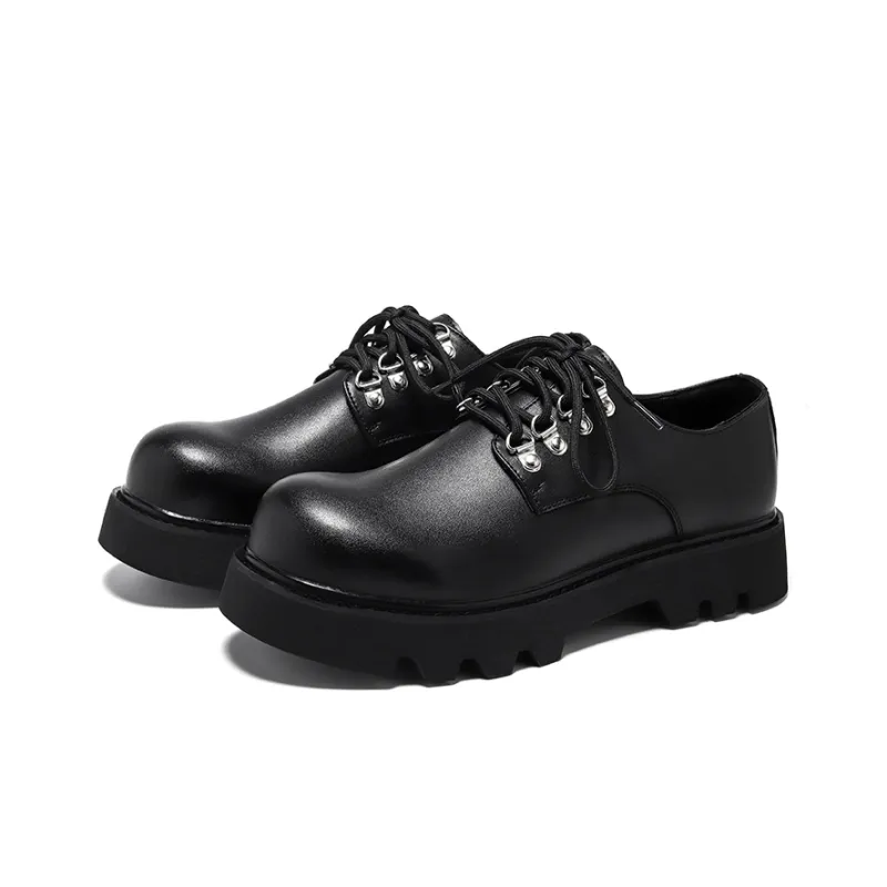 Chi Wolf Height Increasing Low Top Casual Shoes Men's Black-1