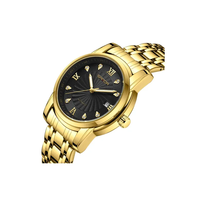 Sanda Automatic Mechanical Movement Watch Men's Watches Black Dial-9