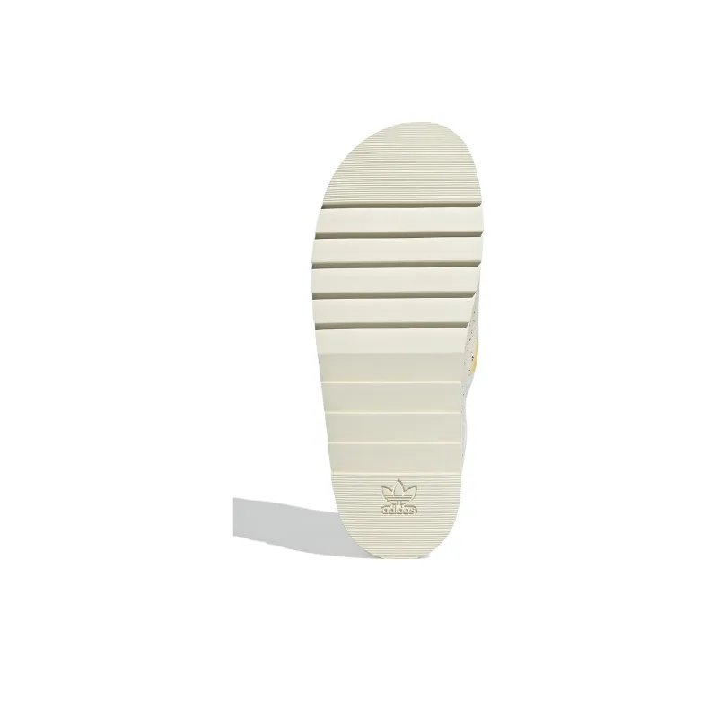Adidas Originals Puffylette Cushioning, Wear Resistant Low Top Casual Shoes Unisex Black White Yellow-4