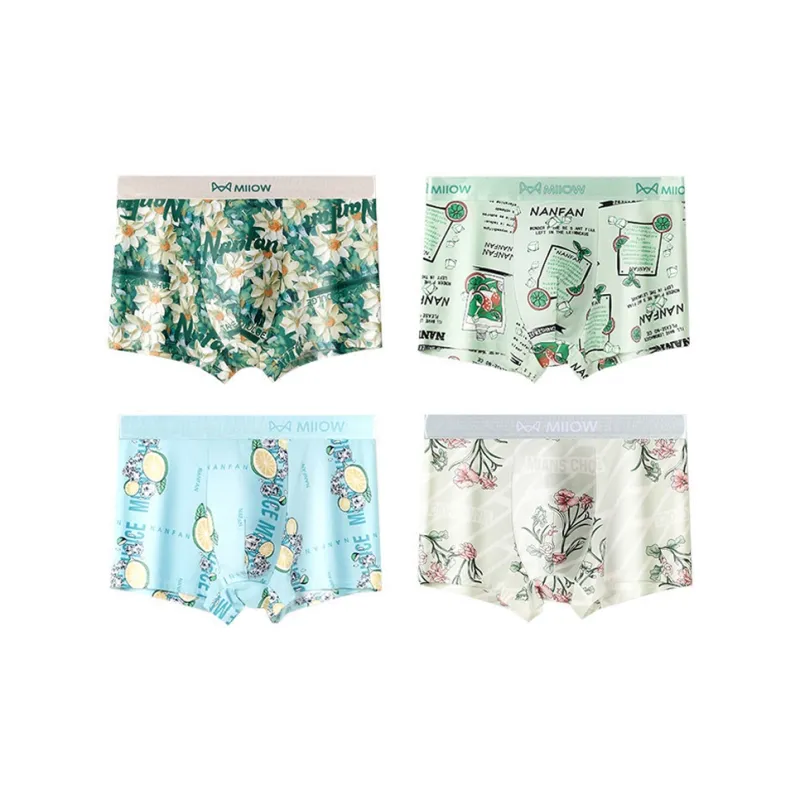 MIIOW Trendy Party Collection Cooling Summer Collection Underpants Men's 4 Pack-20