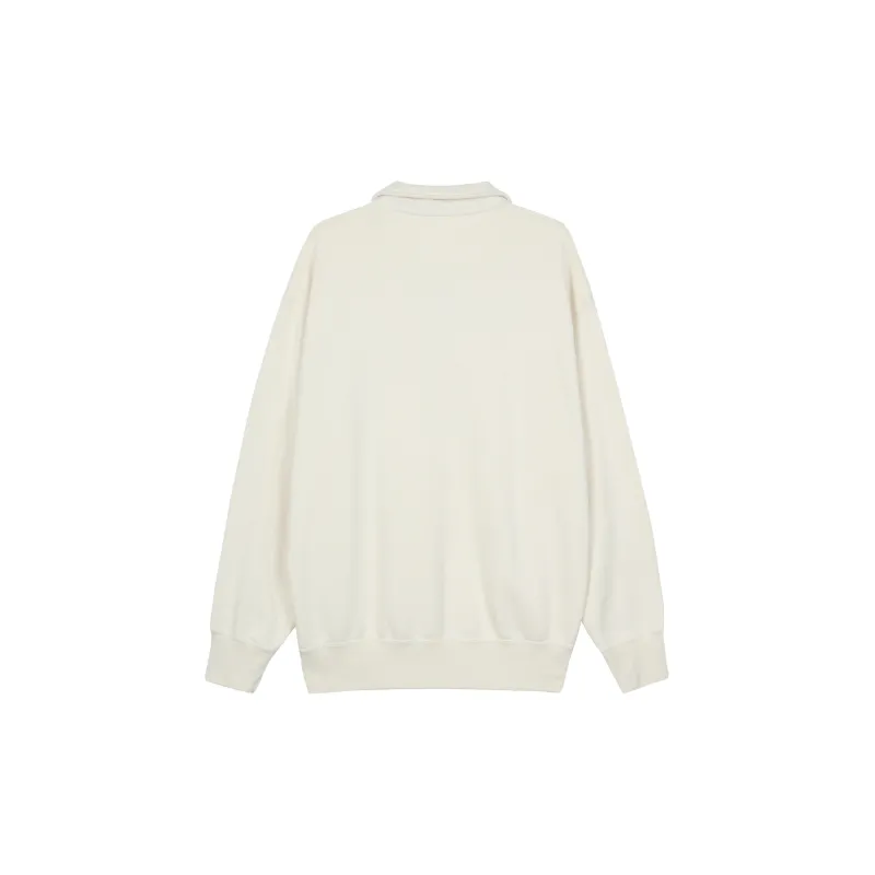 UNIQLO Sweatshirt Unisex Light Beige-1