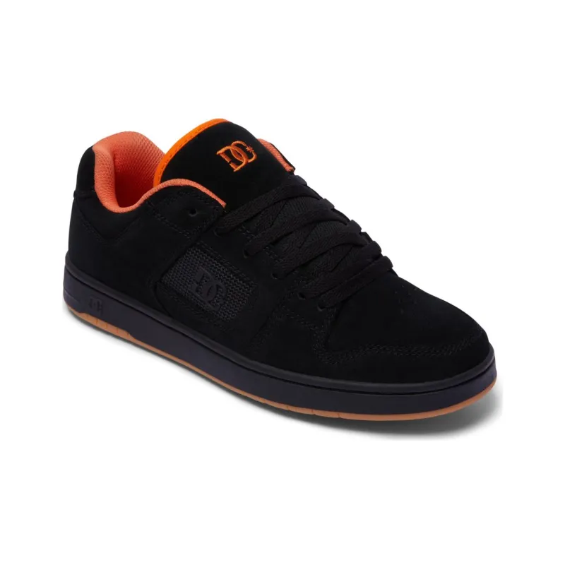 DC Shoes Slip Resistant Shock Absorbers Mid Top Skateboard Shoes Men's Black-3