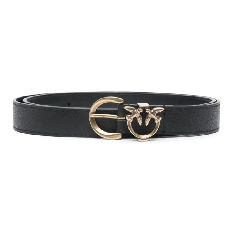 PINKO Love Birds Plaque Buckled Belt-0