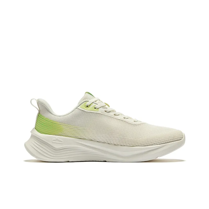 Erke Cushioning, Wear Resistant Low Top Running Shoes Men's Microcrystal White-1