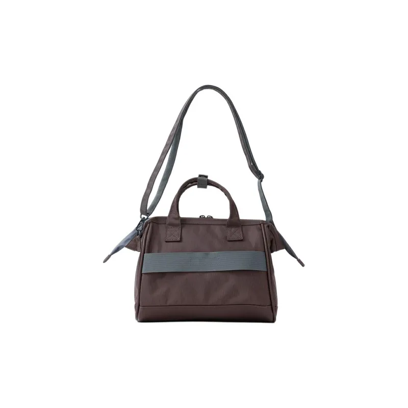 Anello Polyester Portable Crossbody Bag Shoulder Bag Unisex Brown-4