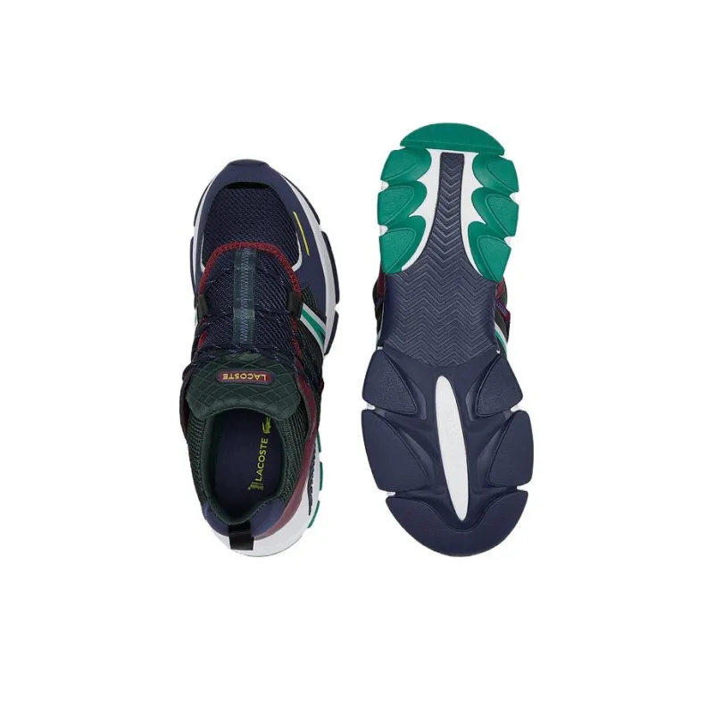 LACOSTE Low Top Casual Shoes Men's Black Blue-4