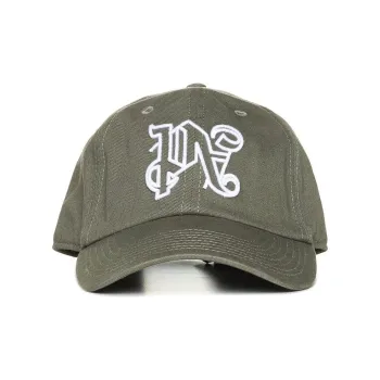 PALM ANGELS Monogram Embroidered Baseball Cap