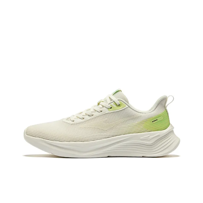 Erke Cushioning, Wear Resistant Low Top Running Shoes Men's Microcrystal White-0
