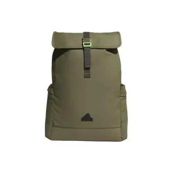 Adidas Polyurethane Artificial Leather Bonded Backpack Regular Unisex Army Green