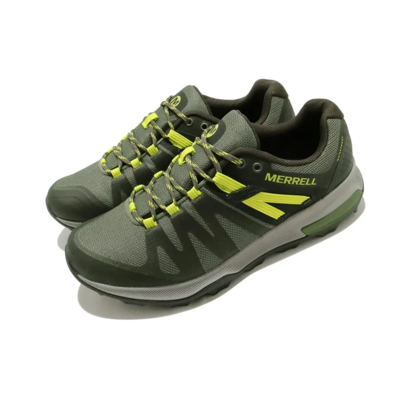 MERRELL Zion FST Waterproof Durable Breathable Low-Top Outdoor Shoes Men's Green-2