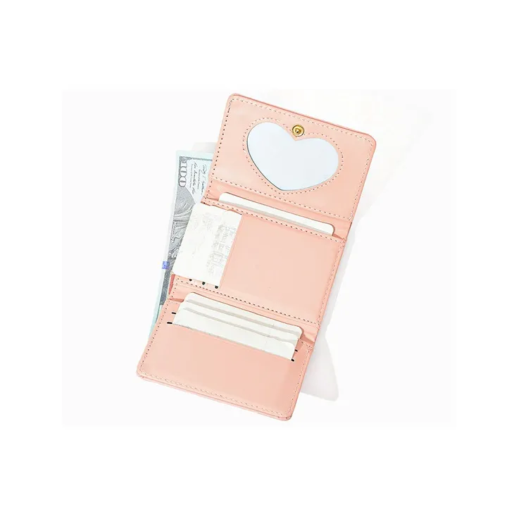 HAWA PU Card Holder Wallet Regular Women's White/Pink/Black/Blue/Green-4