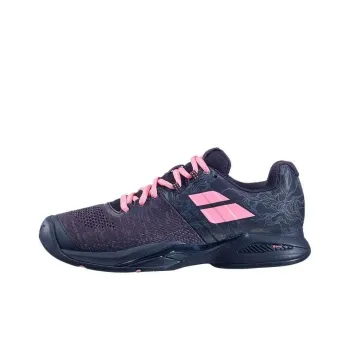 Babolat Abrasion Resistant Low Top Tennis Shoes Women's Black Pink