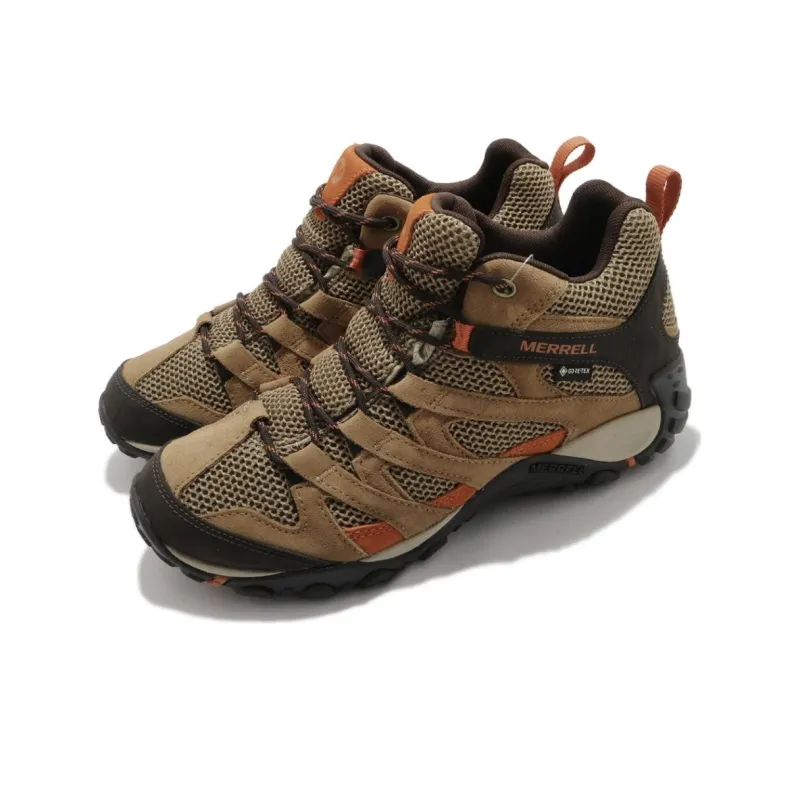 MERRELL Alverstone Mid GTX Durable Breathable Mid-Top Outdoor Shoes Men's Brown-2