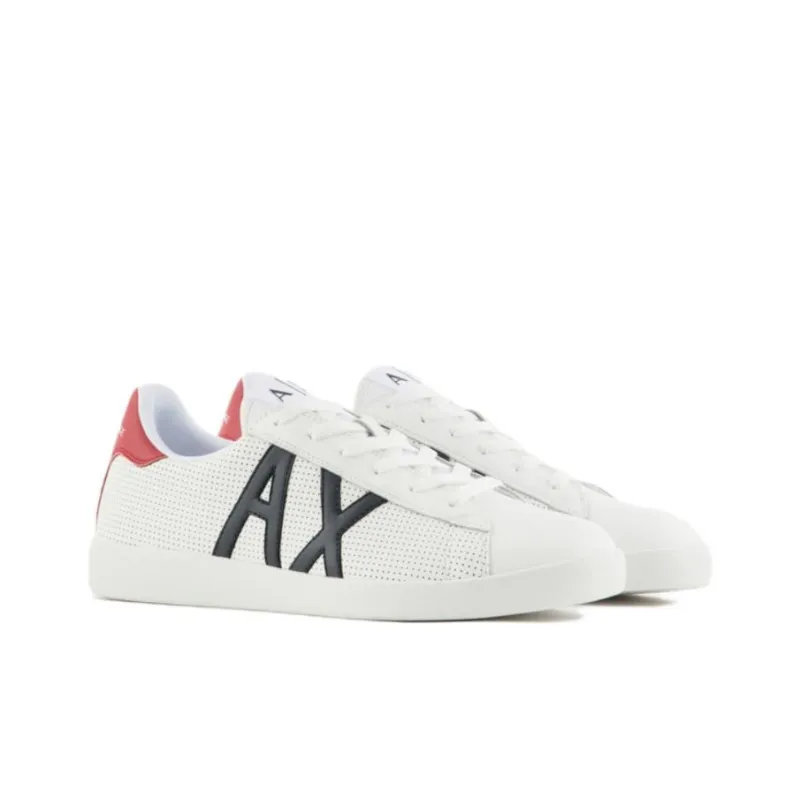 ARMANI EXCHANGEAE Low-Top Skateboard Shoes Men's White-2