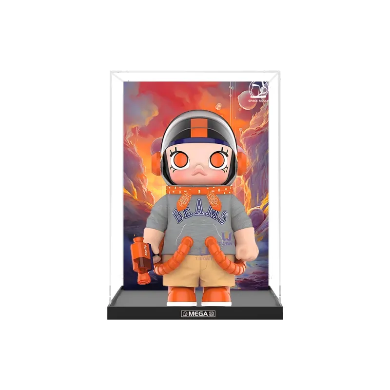KGBOX SPACE Molly BEAMS Figure 1000% 400% Trendy Play Acrylic Display Case Model Accessories-8