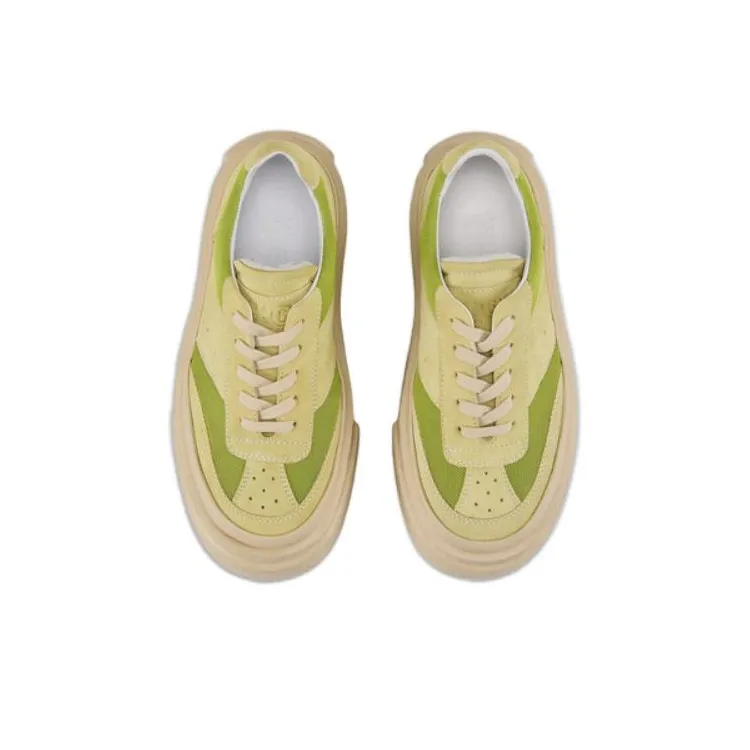 MM6 Maison Margiela Low Top Skateboard Shoes Women's Green-3