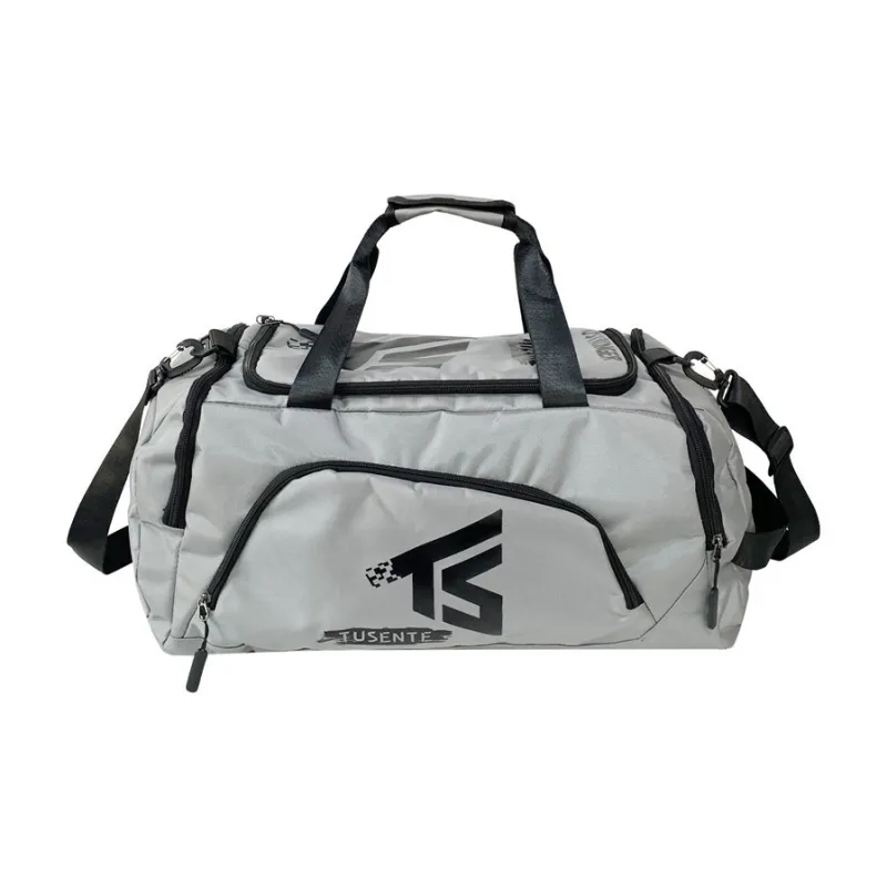 LEXI Oxford With Polyester Travel Bag Regular Unisex Black/Gray/Red-2