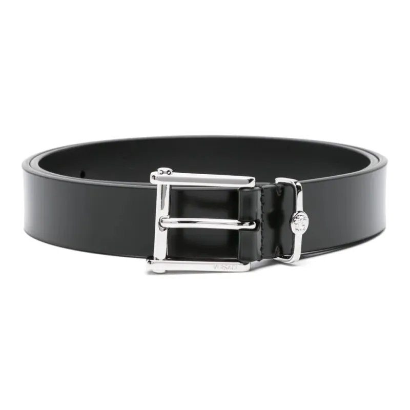 VERSACE Logo-Engraved Buckle Belt-0