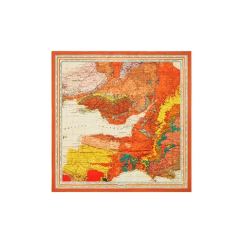 Burberry Silk Scarves Women's Orange