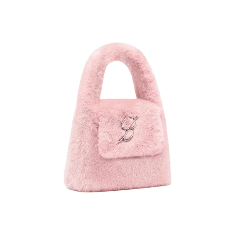 Blumarine Faux Fur Handbag Women's Pink-1