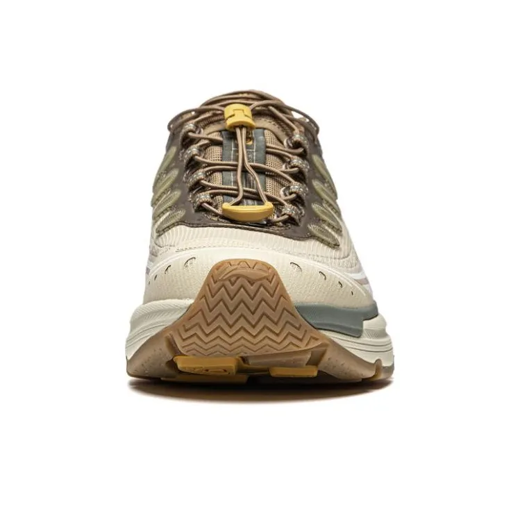 LiNing Star Path Cushioning Wear Resistant Low Top Basketball Shoes Men's Umber White-3