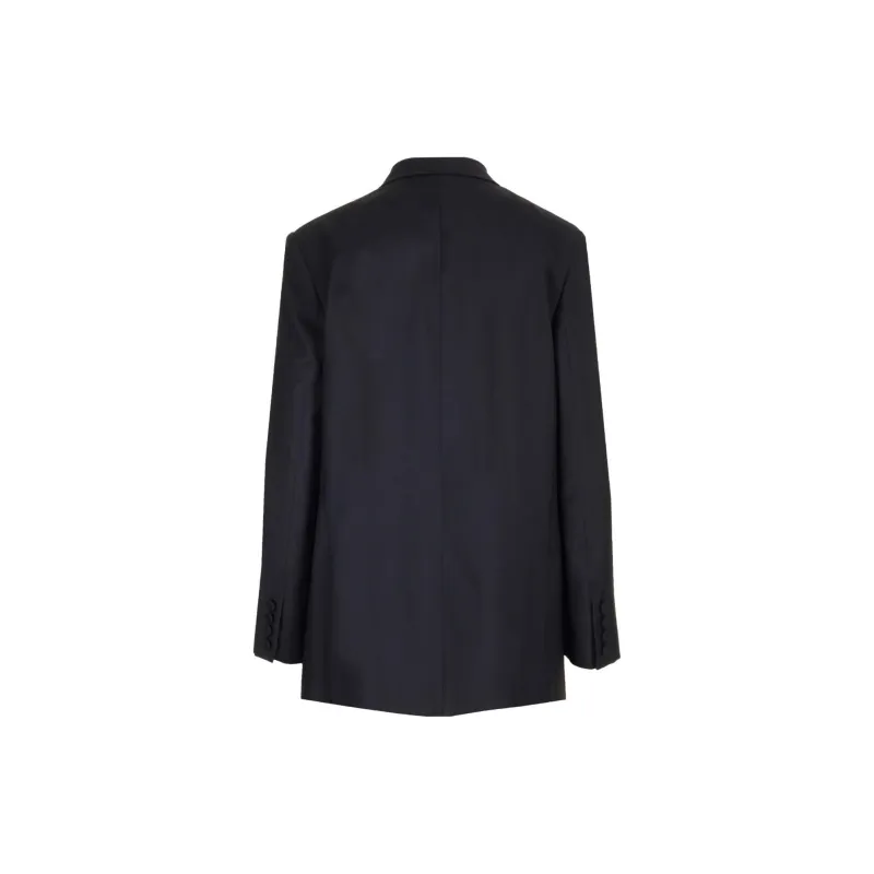 Valentino Double-Breasted Long-Sleeved Blazer-1