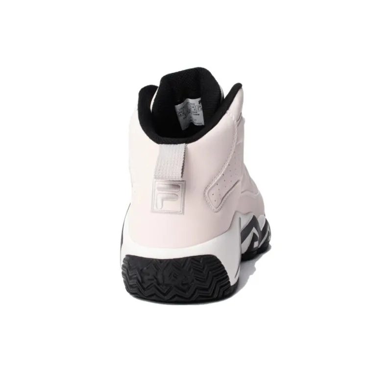 FILA MB Durable Breathable Mid-Top Basketball Shoes Men's White-3