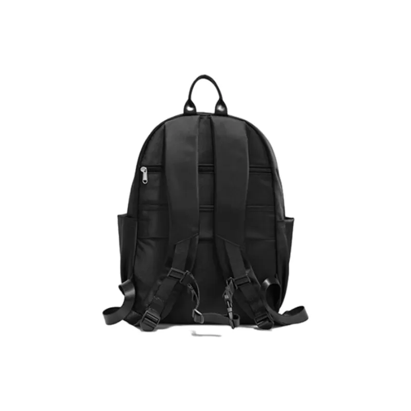 FOUVOR Oxford Travel Bags Backpack Regular Unisex Black/Beige/Dusty Pink-2