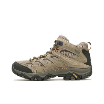 MERRELL MOAB 3 MID GORE-TEX Cushioning Wear-Resistant Low-Top Outdoor Shoes Men's Stone Gray