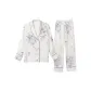 White Jade Peony Double-Breasted Women's Matching Set