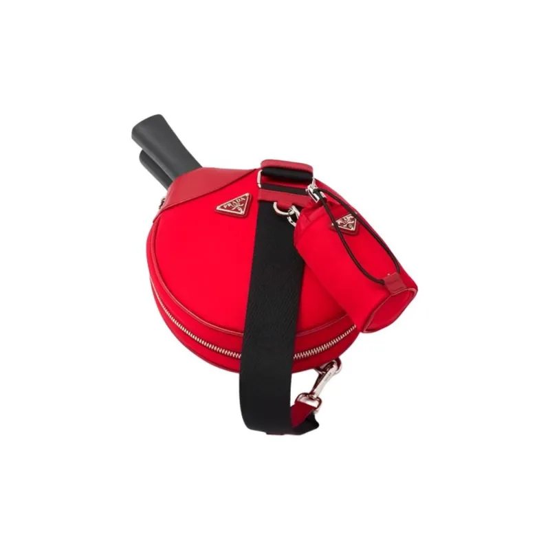 PRADA Ping Pong Paddles Unisex All Wood Red Shakehand Grip-1