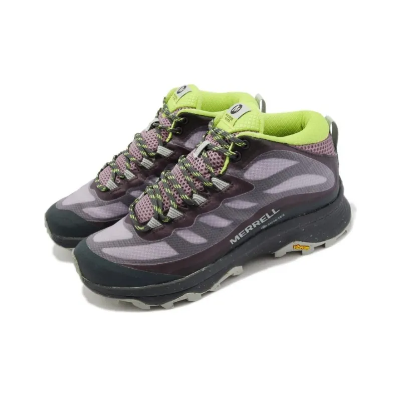 MERRELL Moab Speed Mid GTX Cushioning Wear-Resistant Low-Top Outdoor Shoes Women's Purple-2