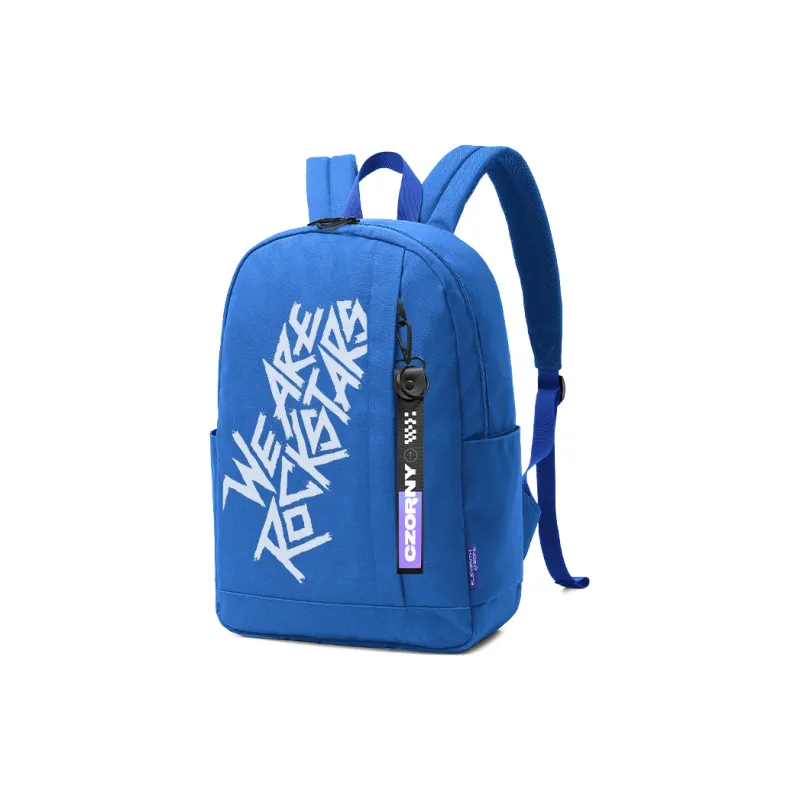 ElevethSign Polyester Backpack Large Size Unisex Black/Blue-1