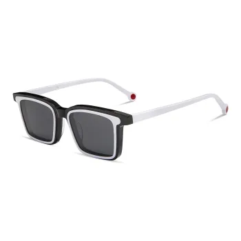 SOXICK Plate Frame Square Sunglasses Unisex