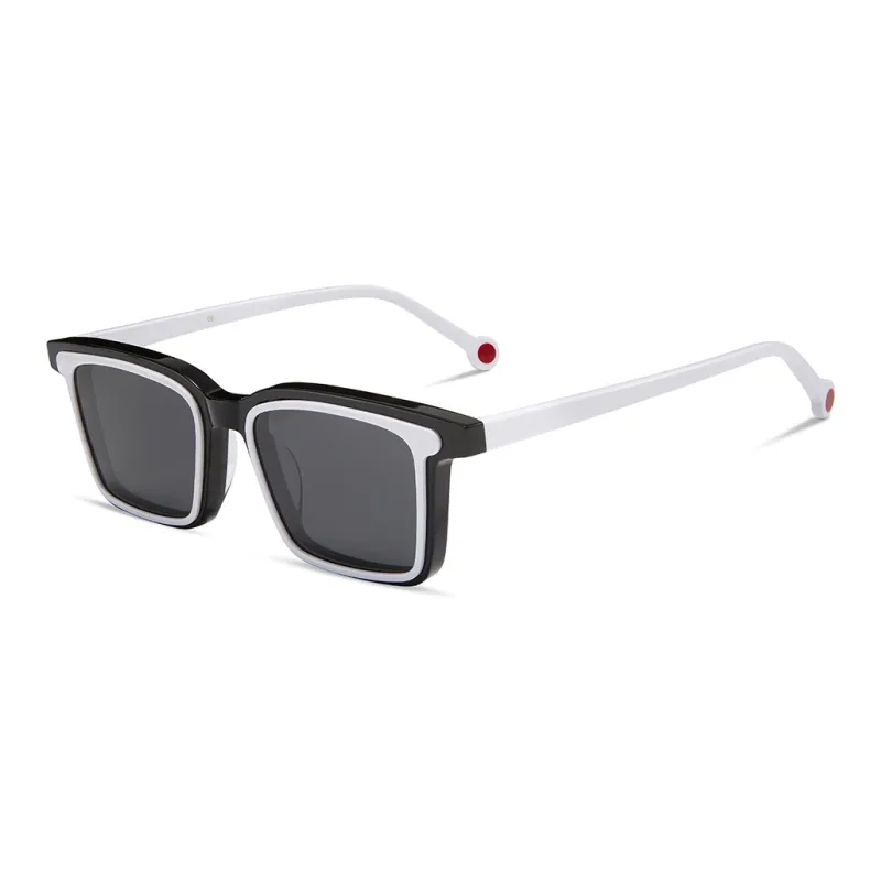 SOXICK Plate Frame Square Sunglasses Unisex-0