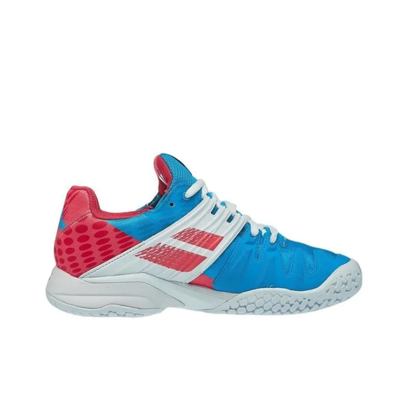 Babolat Cushioning, Wear Resistant Low Top Tennis Shoes Women's Blue Pink-1