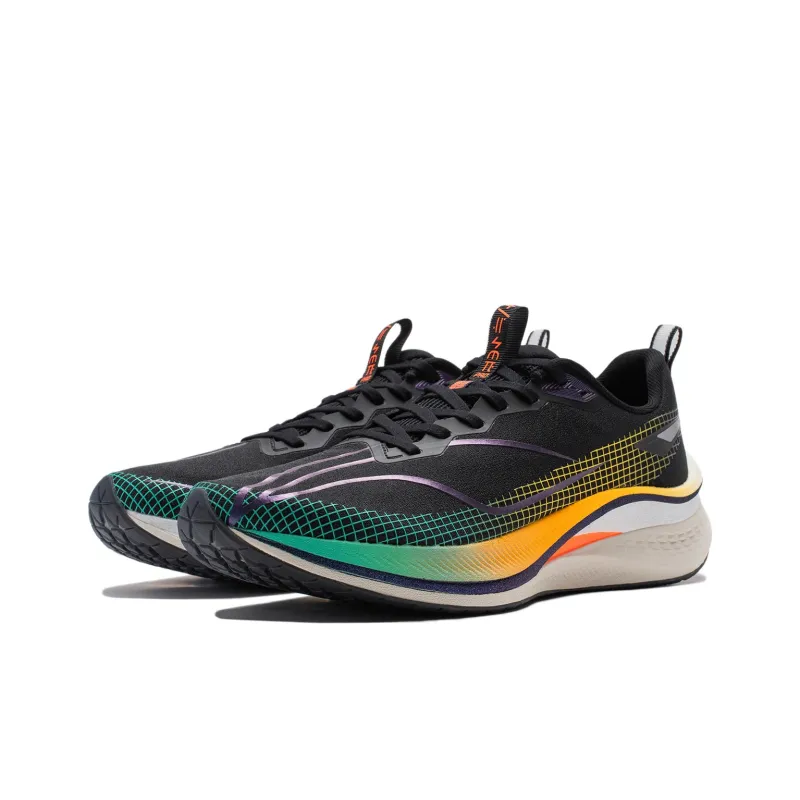 LiNing Red Hare 7 Pro Shock Absorbers With Slip Resistant Features Low Top Running Shoes Men's Black-2